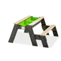 Table de jeux en bois massif avec 2 bacs et 1 banc - Exit Toys