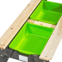 Table de jeux en bois massif avec 2 bacs et 1 banc - Exit Toys