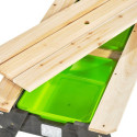Table de jeux en bois massif avec 2 bacs et 1 banc - Exit Toys