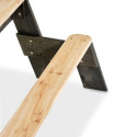 Table de jeux en bois avec 2 bancs, parasol et outils - Exit Toys