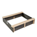 Bac à sable 94x77cm en bois avec 2 bacs amovibles Aksent - Exit Toys