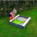 Bac à sable 94x77cm en bois avec 2 bacs amovibles Aksent - Exit Toys