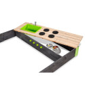 Bac à sable 200x140cm en bois avec cuisine Aksent - Exit Toys