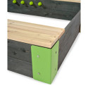 Bac à sable 200x140cm en bois avec cuisine Aksent - Exit Toys
