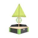 Bac à sable bateau 190x90cm en bois massif Aksent - Exit Toys