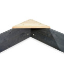 Bac à sable bateau 190x90cm en bois massif Aksent - Exit Toys