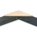 Bac à sable en bois massif 160x140cm - hexagonal - Aksent - Exit Toys