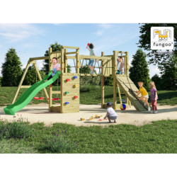 Station de jeux Funny Maxi Exposure en bois traité - FUNGOO