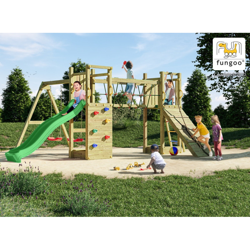 Station de jeux Funny Maxi Exposure en bois traité - FUNGOO