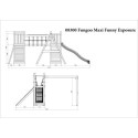 Station de jeux Funny Maxi Exposure en bois traité - FUNGOO
