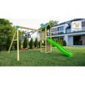Station de jeux Charly en bois traité - balançoire double - FUNGOO