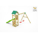 Station de jeux Charly en bois traité - balançoire double - FUNGOO