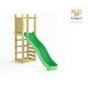 Station de jeux Funny 3 en bois traité - toboggan 220cm - FUNGOO