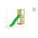 Station de jeux Funny 3 en bois traité - toboggan 220cm - FUNGOO