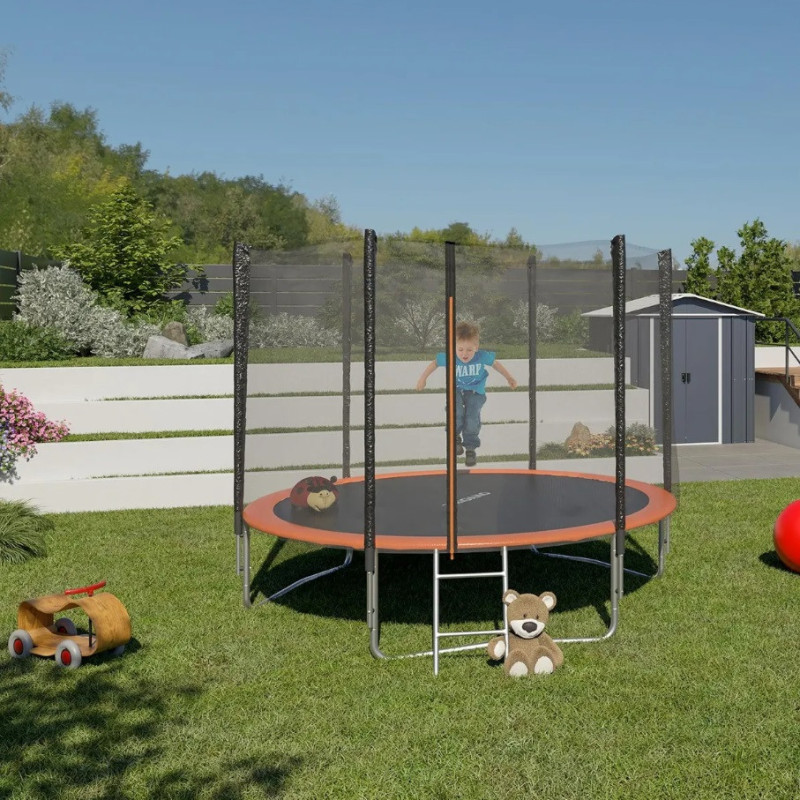 Trampoline avec diam. 305cm en acier et sur pieds Jou - Trigano Jardin