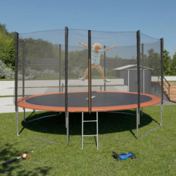 Trampoline avec diam. 427cm en acier et sur pieds Jou - Trigano Jardin