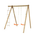Portique en bois massif avec 3 agrès colorés - Tiridou - Trigano Jardin