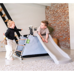 Toboggan L120cm avec échelle et tente de jeux - multiplay - Exit Toys