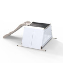 Toboggan L120cm avec échelle et tente de jeux - multiplay - Exit Toys