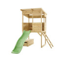 Cabane en bois Wildnis avec toboggan et coffre à jouets Westmann 
