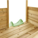 Cabane en bois Wildnis avec toboggan et coffre à jouets Westmann 