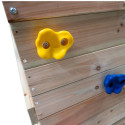Aire de Jeux Bois Thermo POUET-POUET: 2 Balançoires, Toboggan