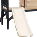 Maisonnette sur pilotis en bois FSC thermo-traité avec toboggan Schplouf - Abracadaprout