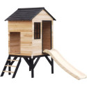 Maisonnette sur Pilotis Floutch avec Toboggan - Bois FSC Thermo-traité | Abracadaprout