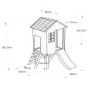Maisonnette sur Pilotis Floutch avec Toboggan - Bois FSC Thermo-traité | Abracadaprout