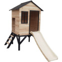 Maisonnette sur Pilotis Floutch avec Toboggan - Bois FSC Thermo-traité | Abracadaprout