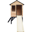 Maisonnette sur Pilotis Floutch avec Toboggan - Bois FSC Thermo-traité | Abracadaprout