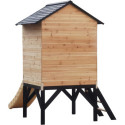 Maisonnette sur Pilotis Floutch avec Toboggan - Bois FSC Thermo-traité | Abracadaprout