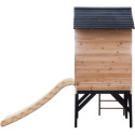 Maisonnette sur Pilotis Floutch avec Toboggan - Bois FSC Thermo-traité | Abracadaprout