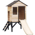 Maisonnette sur Pilotis Floutch avec Toboggan - Bois FSC Thermo-traité | Abracadaprout