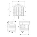 Cabane pour enfants en madriers bruts de 19mm - 130x164cm - Timbela
