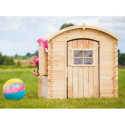 Cabane pour enfants bois 19mm - 130x106cm - toit berceau - Timbela