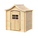 Cabane double pente - bois 19mm - 130x106cm - sans plancher - Timbela