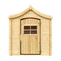Cabane double pente - bois 19mm - 130x106cm - sans plancher - Timbela