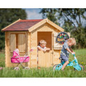 Cabane - bois 19mm - 130x106cm - porte battante - sans plancher - Timbela