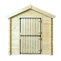 Cabane - bois 19mm - 130x106cm - porte battante - sans plancher - Timbela