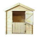 Cabane - bois 19mm - 130x106cm - porte battante - sans plancher - Timbela