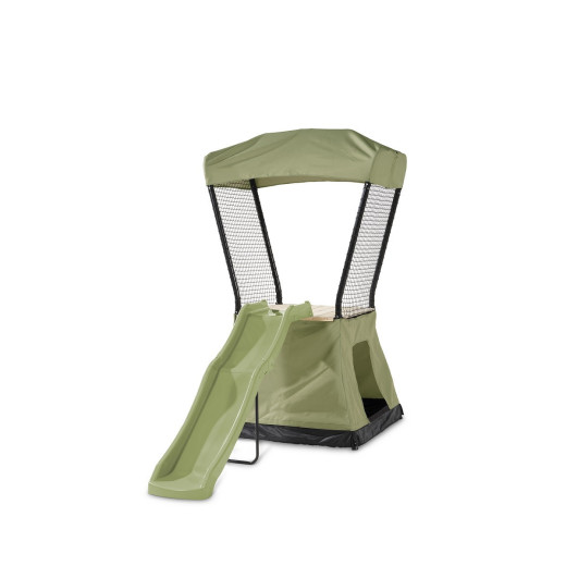 Tour de jeux IVY avec plate-forme, toit, toboggan et tente - Exit Toys