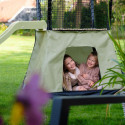 Tour de jeux IVY avec plate-forme, toit, toboggan et tente - Exit Toys