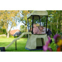 Tour de jeux IVY avec plate-forme, toit, toboggan et tente - Exit Toys