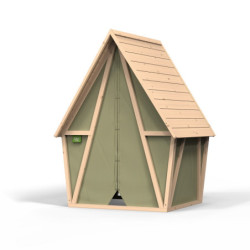 Maisonnette de jeux 2-en-1 - en bois et tissu - Yuki 100 - Exit Toys