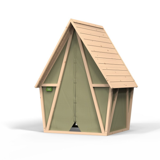 Maisonnette de jeux 2-en-1 - en bois et tissu - Yuki 100 - Exit Toys