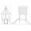 Maisonnette sur pilotis - en bois et tissu - Yuki 300 - Exit Toys
