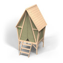 Maisonnette sur pilotis - en bois et tissu - Yuki 300 - Exit Toys