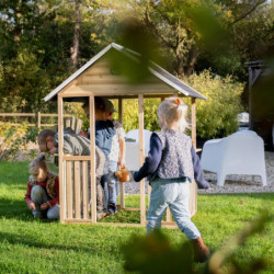 Maisonnette de jeux Panorama 100 - en bois de cyprès - Exit Toys