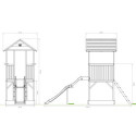 Maisonnette sur pilotis - en bois et tissu - Panorama 500 - Exit Toys